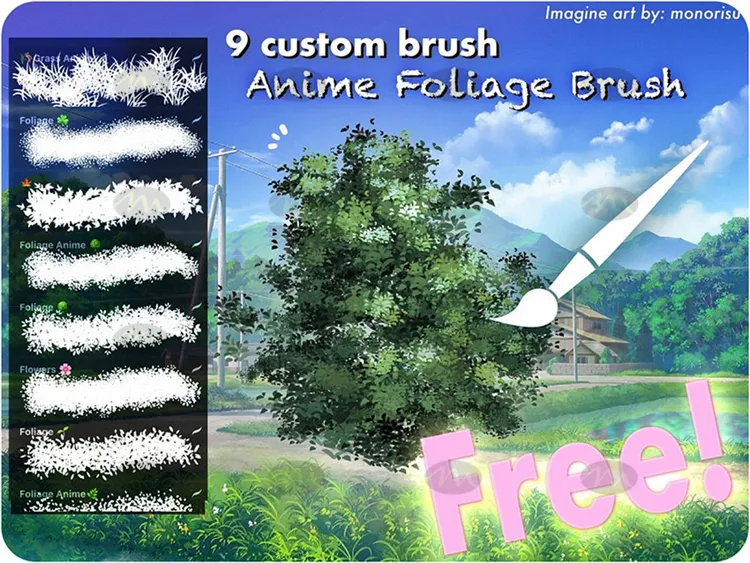 9个植物花从静物 笔｜Procreate笔刷详情图 6