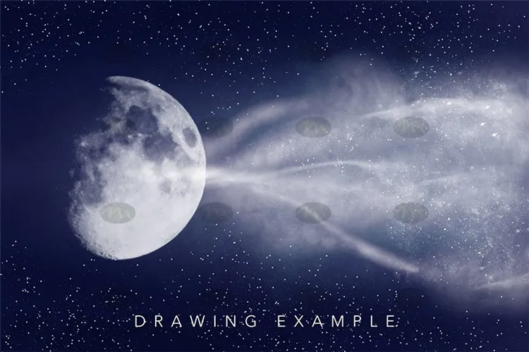 银河系外太空梦幻星云星轨月球｜Procreate笔刷详情图 8