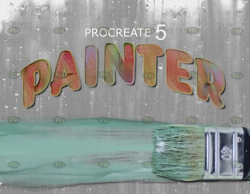 20个丙烯画｜Procreate笔刷详情图 11
