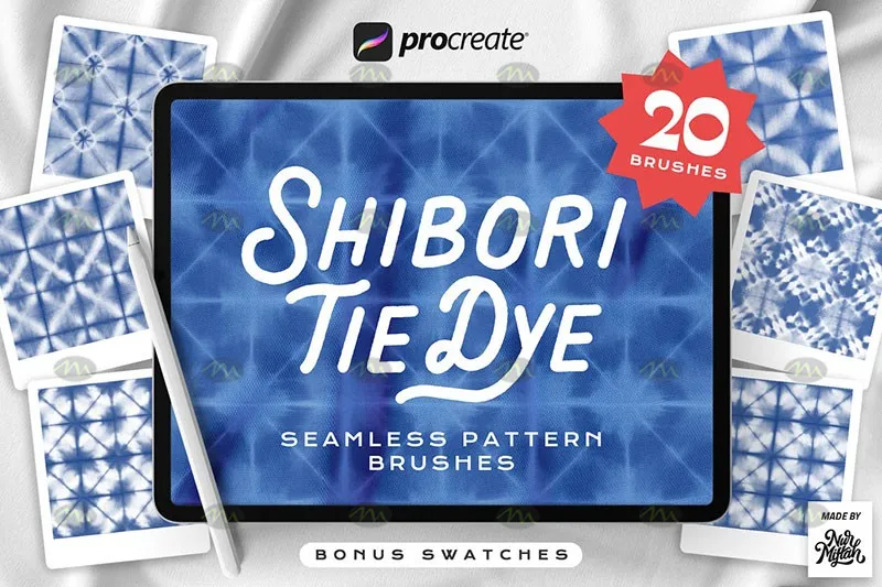 20个扎染图案|Procreate笔刷详情图 12