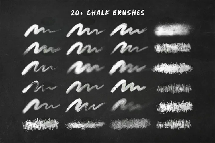 20粉笔草图彩铅蜡笔铅笔|Procreate笔刷详情图 9