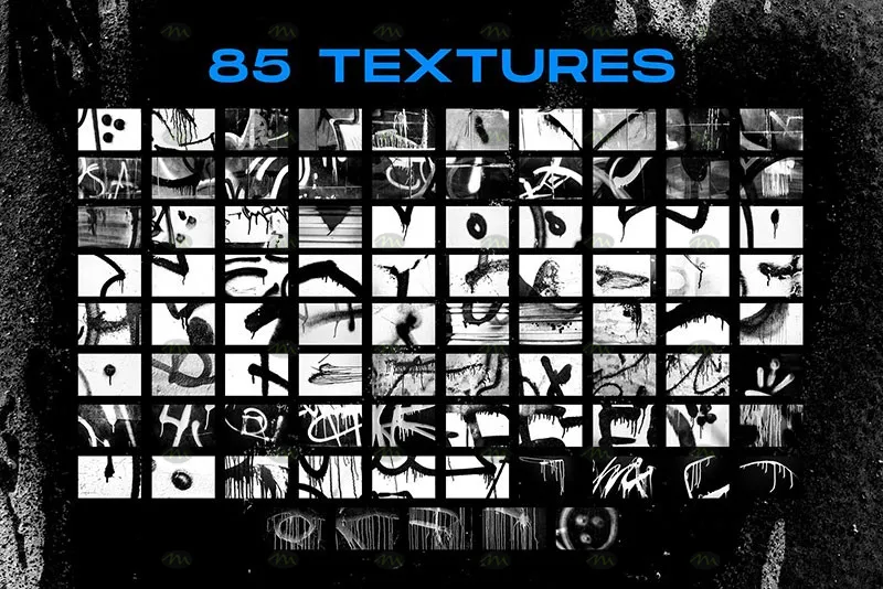 35个潮流涂鸦喷漆｜Procreate笔刷详情图 9