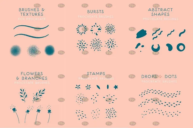 50个花环套装｜Procreate笔刷详情图 6
