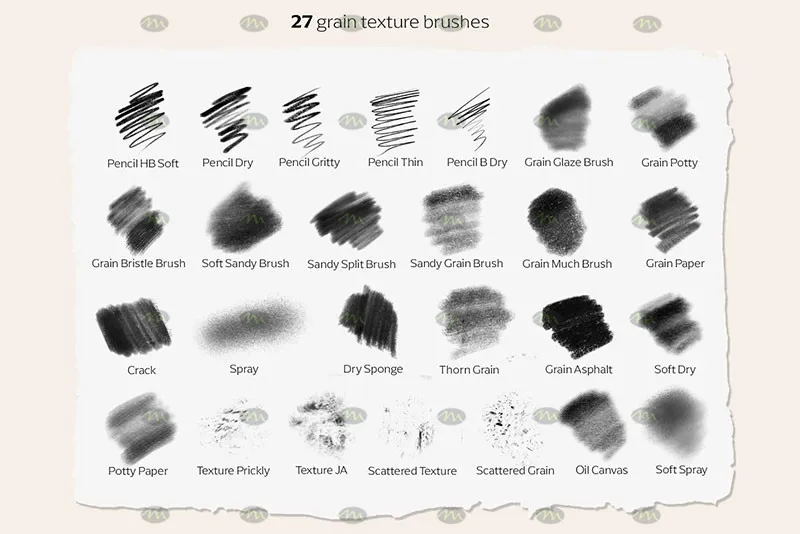 27个儿插｜Procreate笔刷详情图 6