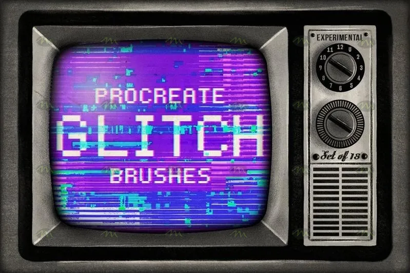 18个故障效果|Procreate笔刷详情图 19
