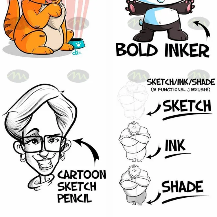 q版卡通漫画｜Procreate笔刷详情图 7
