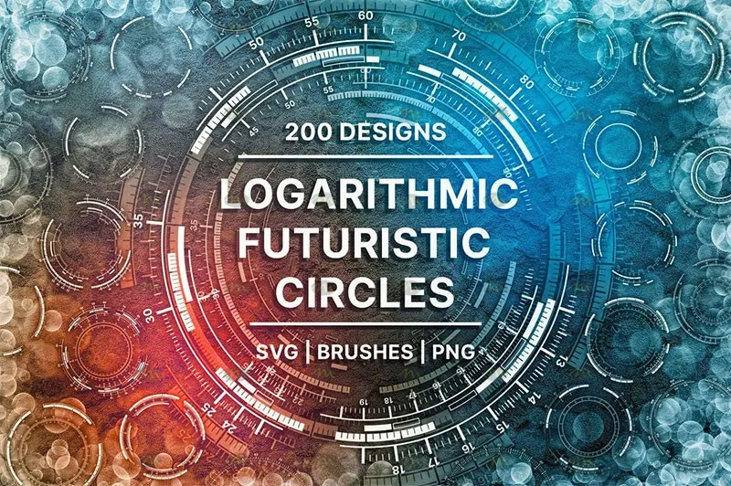 200个科技光圈套装｜Procreate笔刷详情图 16