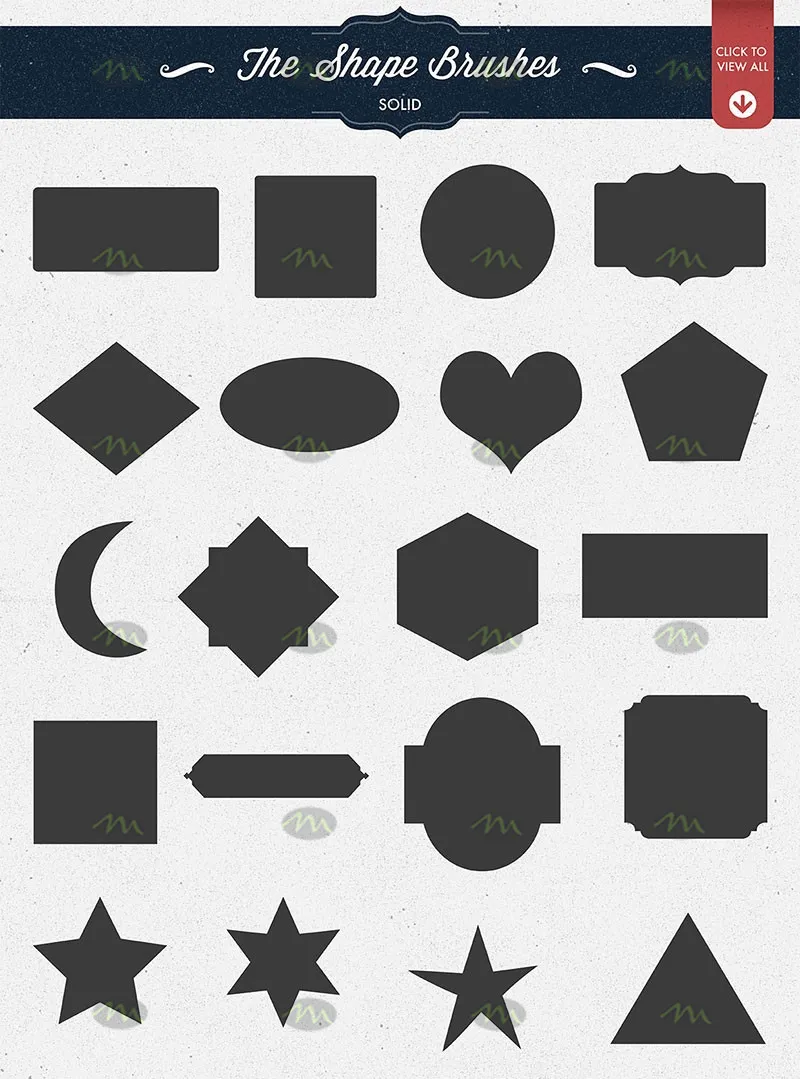 100个复古画框和边框｜Procreate笔刷详情图 6