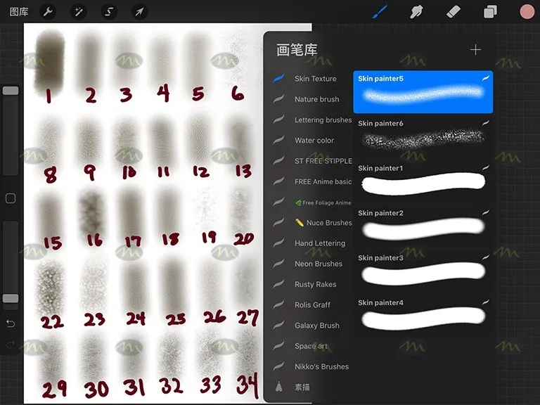 18套必备打包｜Procreate笔刷详情图 8