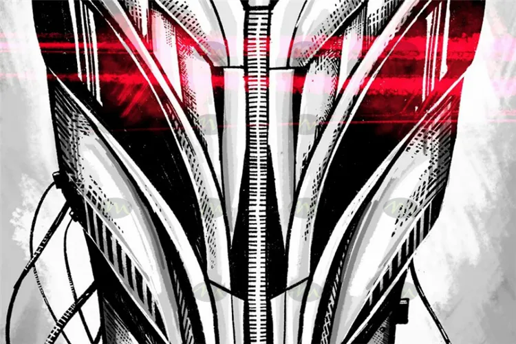 12个墨水素描书法毛笔笔触｜Procreate笔刷详情图 6