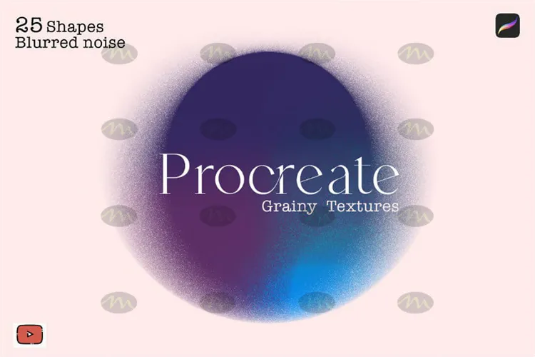 25个高斯模糊抽象粒子背景渐变图形｜Procreate笔刷详情图 9