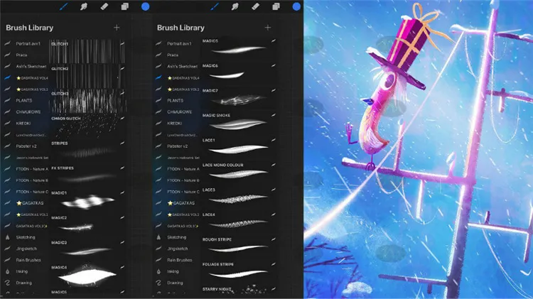 加卡特卡斯gacatka vol4 合集｜Procreate笔刷详情图 7