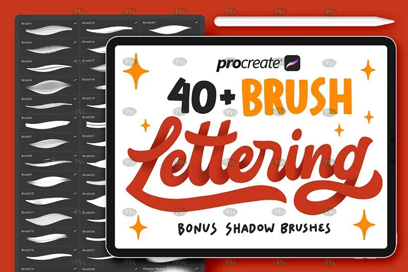45个手写字体｜Procreate笔刷详情图 20