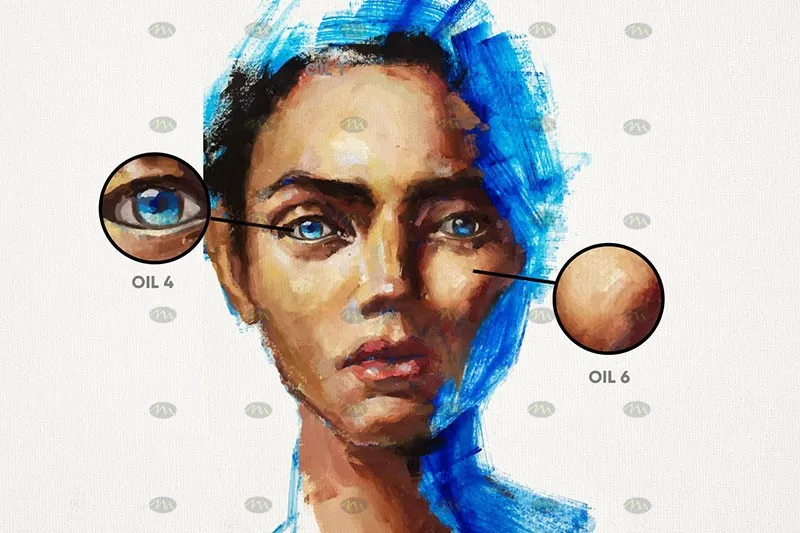 10个油画质感｜Procreate笔刷详情图 6