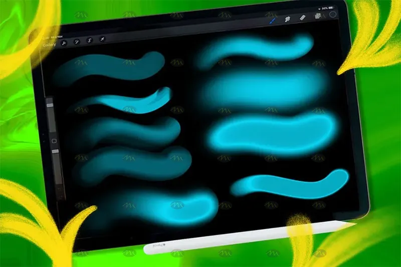 9个3D高光涂鸦｜Procreate笔刷详情图 9
