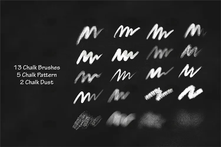 20个粉笔手写｜Procreate笔刷详情图 6