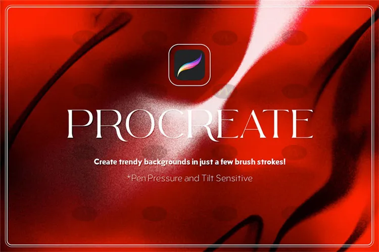 4个粒子噪点喷枪涂鸦手绘渐变｜Procreate笔刷详情图 11