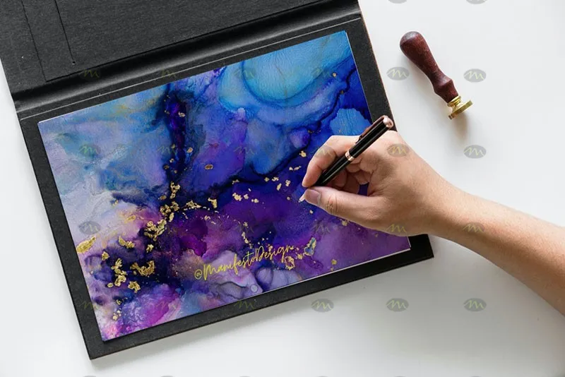20个华丽酒精墨水画｜Procreate笔刷详情图 6