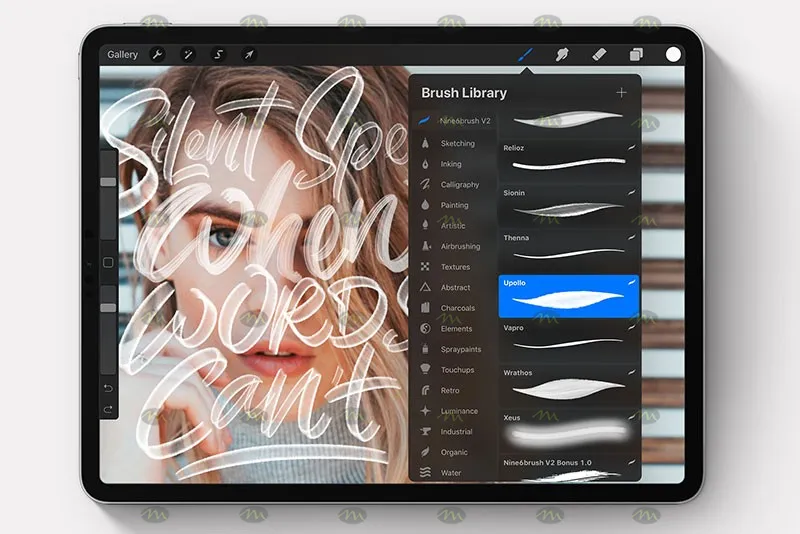 28个字体设计｜Procreate笔刷详情图 7