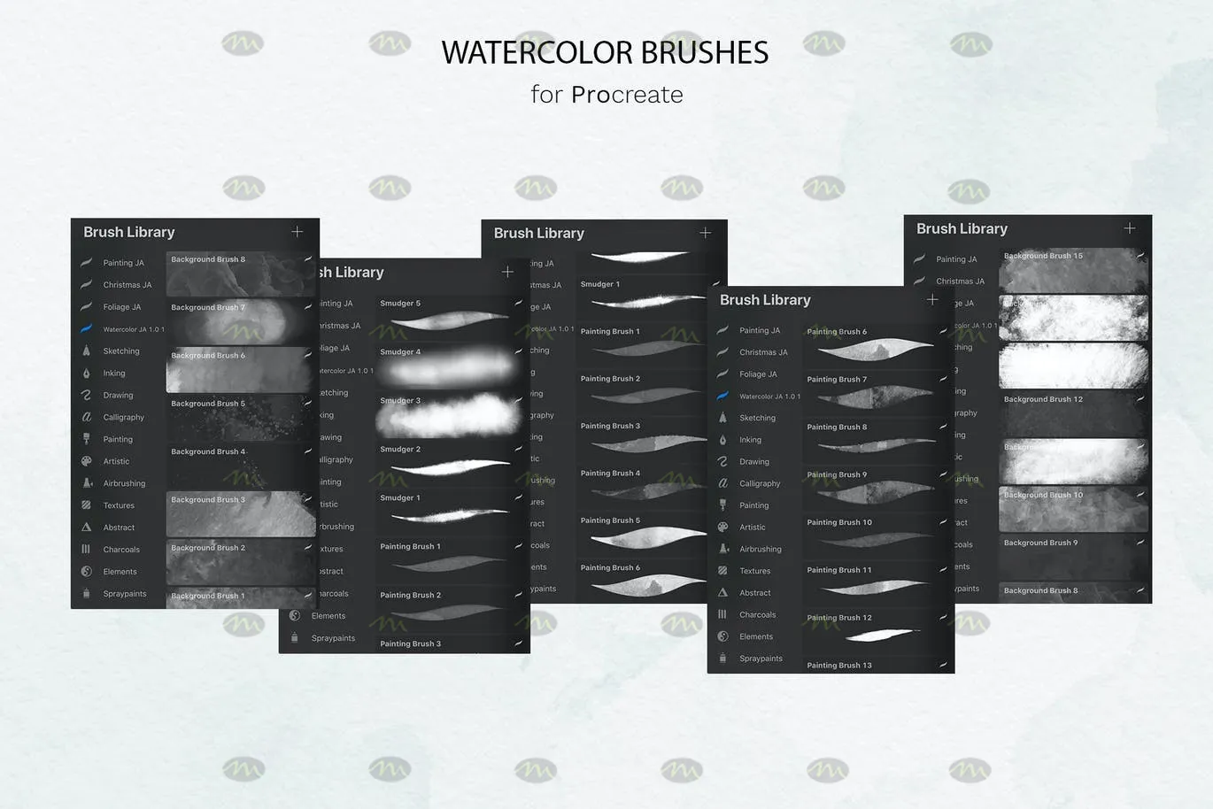 41个超写实自然效果｜Procreate笔刷详情图 15
