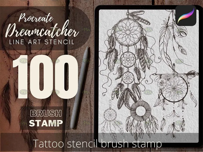 100个捕梦网挂饰｜Procreate笔刷详情图 10