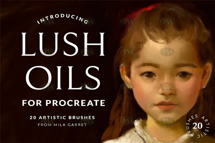 LuhOil 20个厚涂油画｜Procreate笔刷详情图 8
