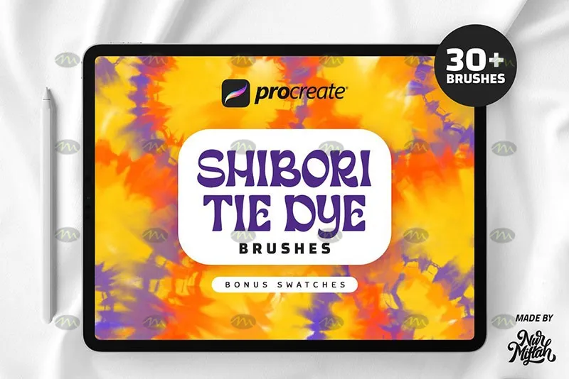 30个扎染图案｜Procreate笔刷详情图 16