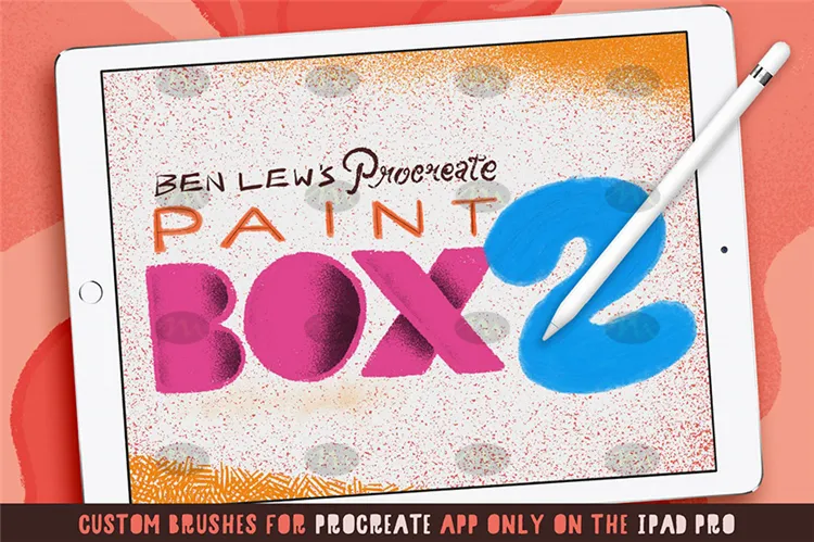 30个Paint Box 2水粉画笔预设｜Procreate笔刷详情图 11