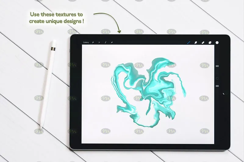 8个流体画艺术｜Procreate笔刷详情图 6