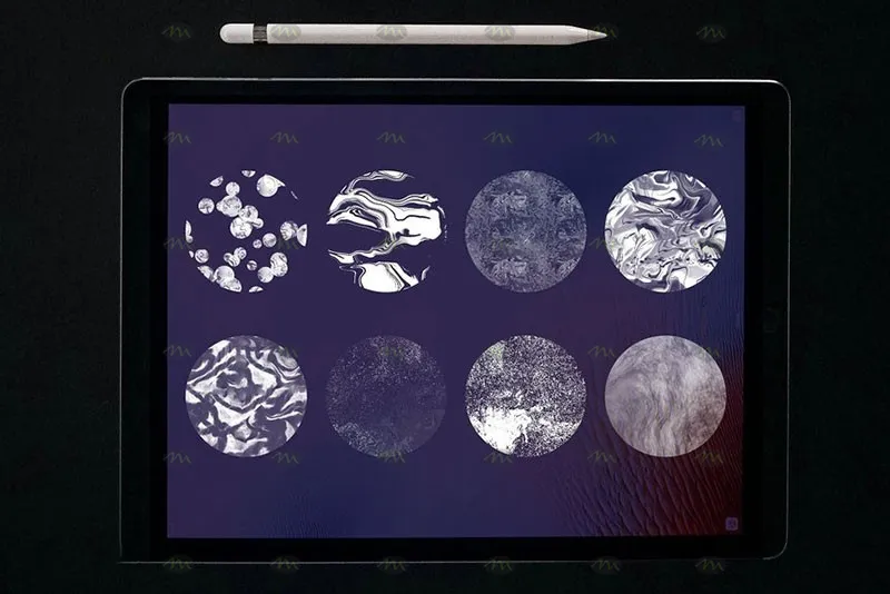 8个大理石纹理｜Procreate笔刷详情图 6