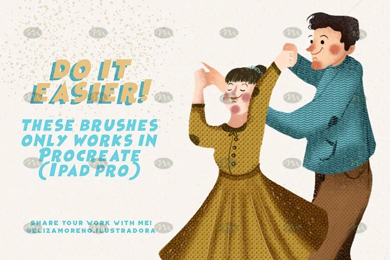 15个服装纺织图案|Procreate笔刷详情图 6