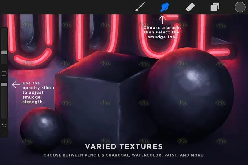 18个涂抹｜Procreate笔刷详情图 6