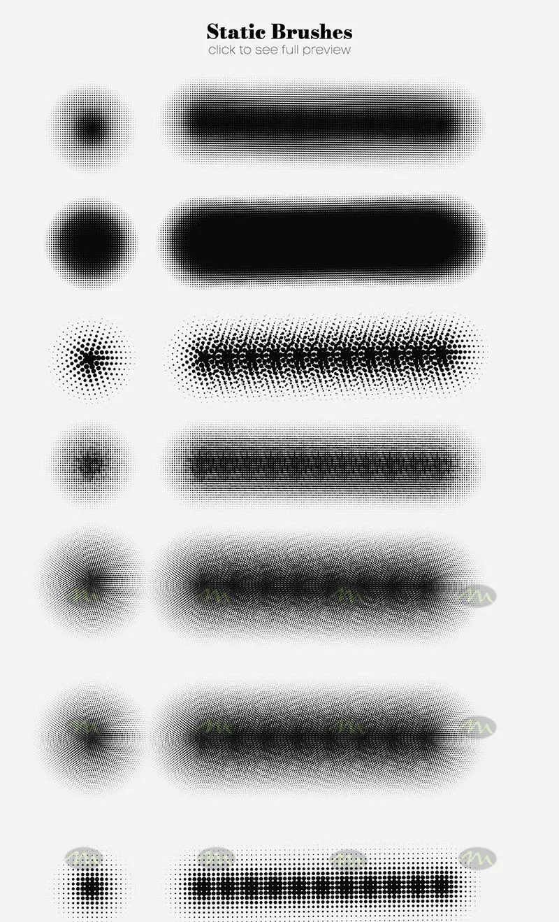 14个复古半色调波点｜Procreate笔刷详情图 12