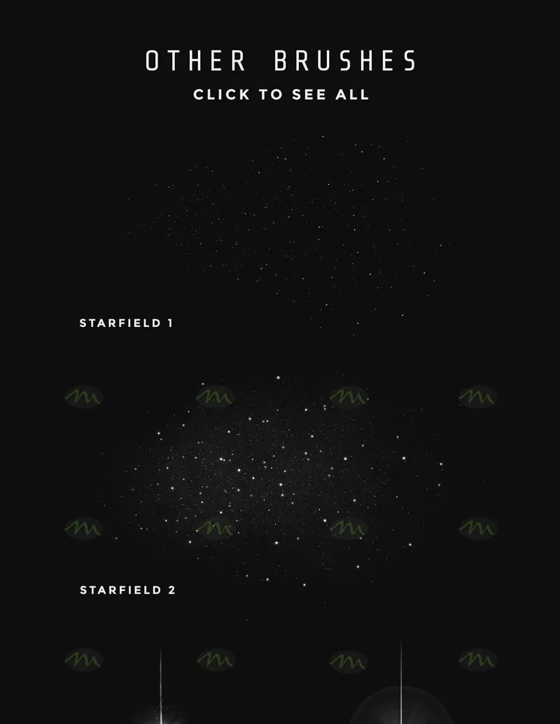 24个宇宙星空|Procreate笔刷详情图 19