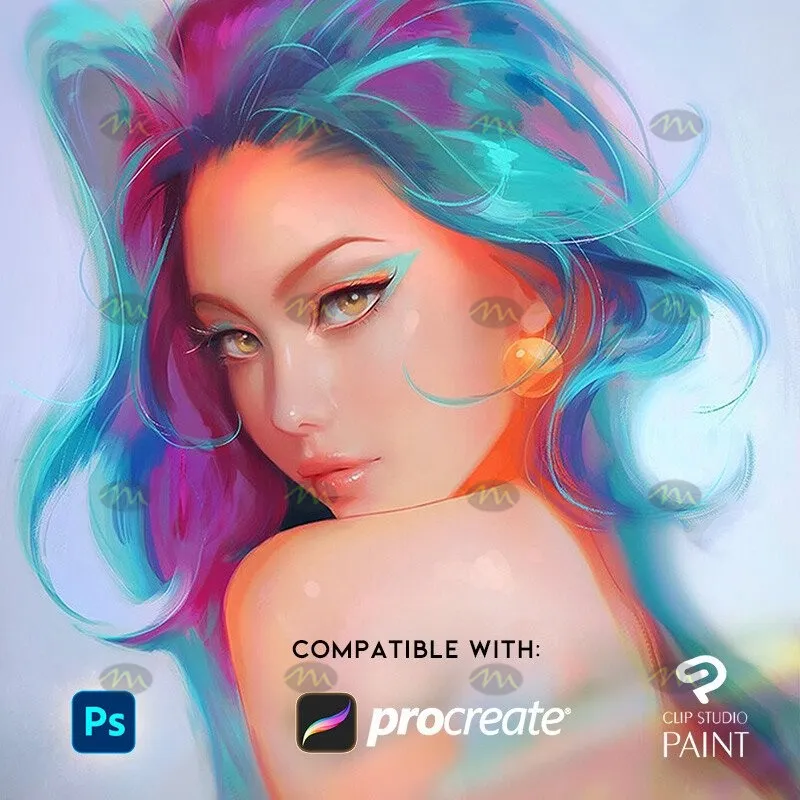 24个专业插画师｜Procreate笔刷详情图 10
